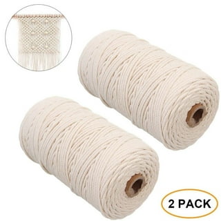 100 Meter/Roll Macrame Cord Rope Packing String for Crafts Home Artworks  Cooking White