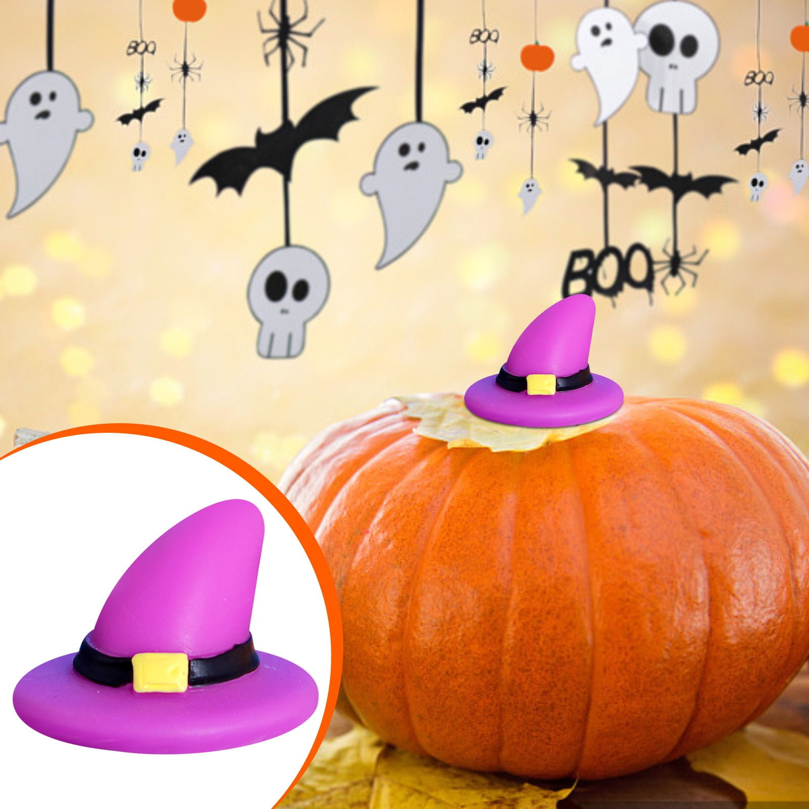 WZHXIN Home Decor,Mini Halloween Garden Figurines Cute Pumpkin Ghost