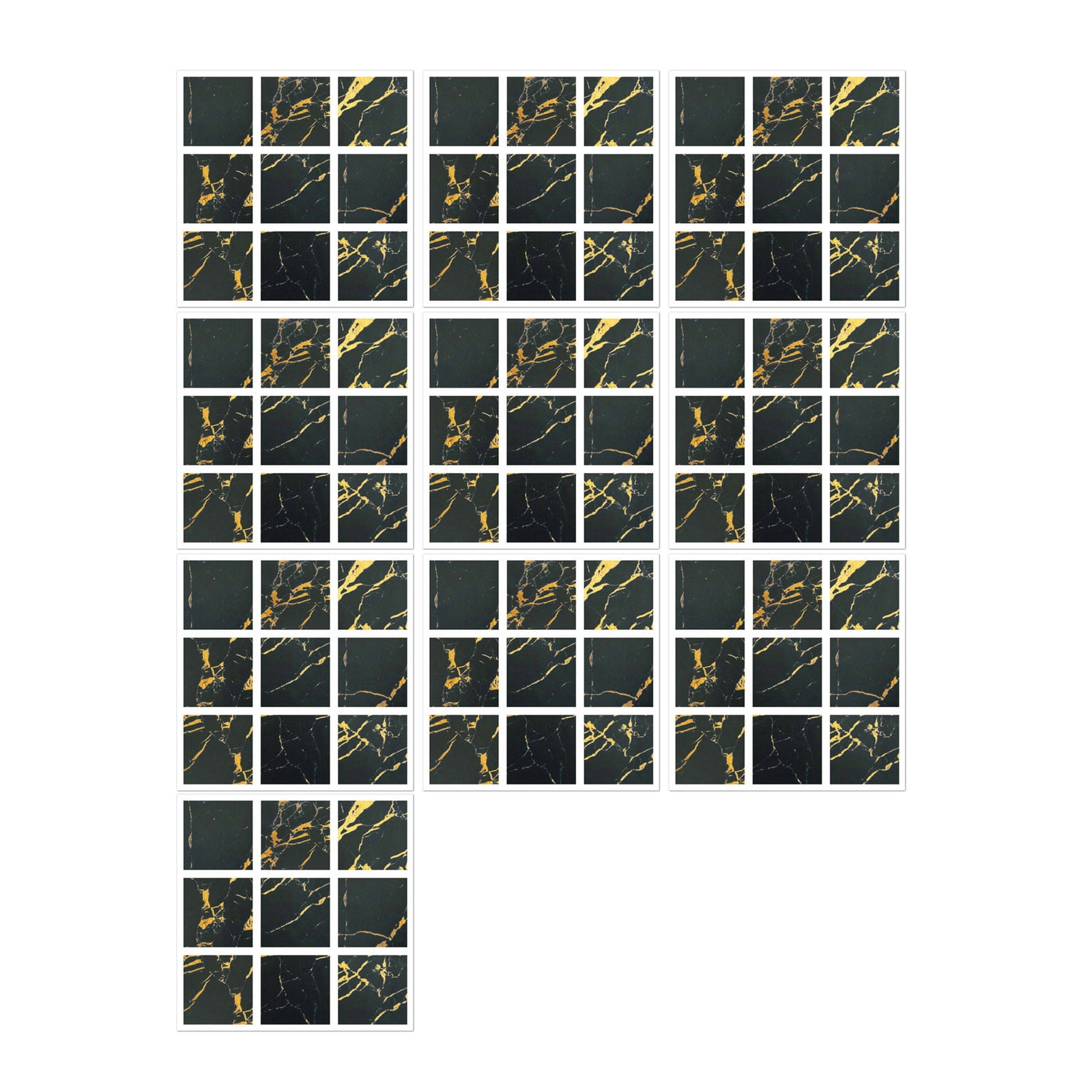 WZHXIN Stickers,1Set 10Pc SelfAdhesive Tiles Sticker Peel and Tiles