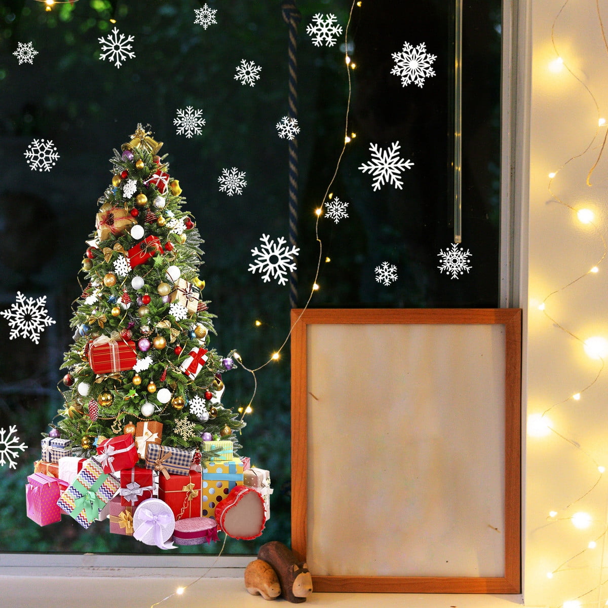 WZHXIN Stickers,Wall Stickers Christmas Tree Snowflake Christmas Wall