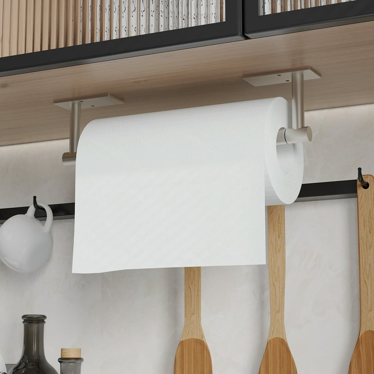 Stainless Steel Wall-mounted Paper Towel Holder For Kitchen Cabinet