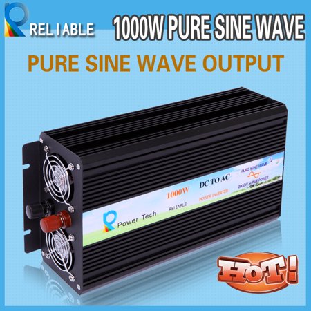 WZRELB 1000 Watt Pure Sine Wave Inverter 24V DC to 120V AC Car Power Converter Truck RV Solar System