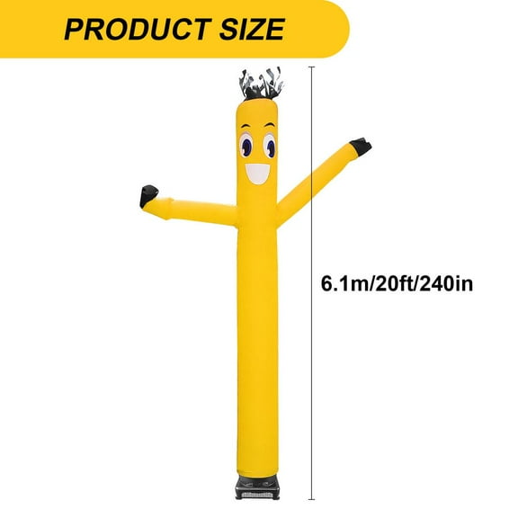 WZTO 20FT Inflatable Dancing Man with Blower, Air Dancers Inflatable Tube Man, Highly Durable and Tear Resistant Polyester Polyamide Nylon Inflatable Man Dancing, Waving Inflatable Tube Man