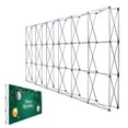 thumbnail image 1 of WZTO Backdrop Booth Display Stand Tension Pop-Up Fabric Backdrop Display Stand Trade Show Exhibit Booth Frame Stand Events Display Stand for Concerts Birthday Parties beneficial, 1 of 9