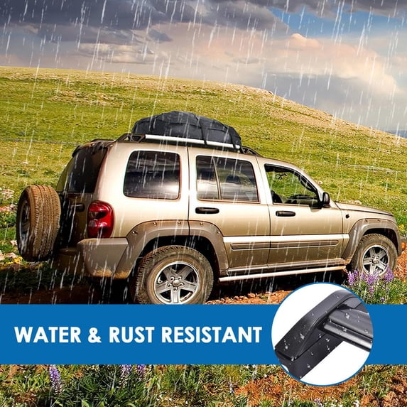 Car Topper Rack Rails WZTO Car Top Roof Rack Aluminum Alloy Cargo Top Rack Luggage Carrier ...