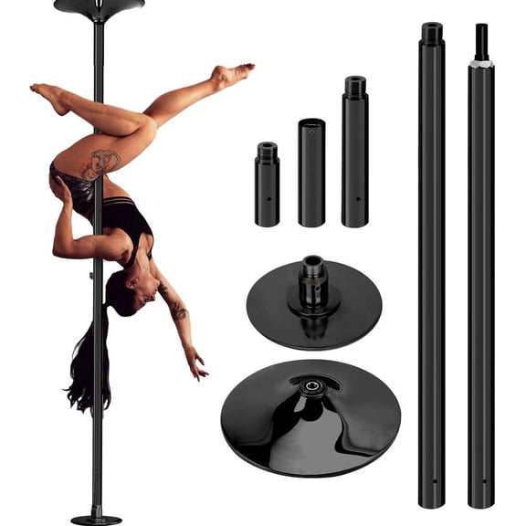 WZTO Dancing Pole for Home | Professional Pole Dancing Pole with Extension | 45mm Exercise Pole, Removable Dance Pole Kit for Clubs, Parties