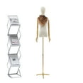 thumbnail image 1 of WZTO Dress Form Mannequin | Detachable Body Stand Height Adjustable with Sturdy Base | Lightweight Display Model with Head, Sewing Accessories with Wooden Arms for Easy Movement, 1 of 7