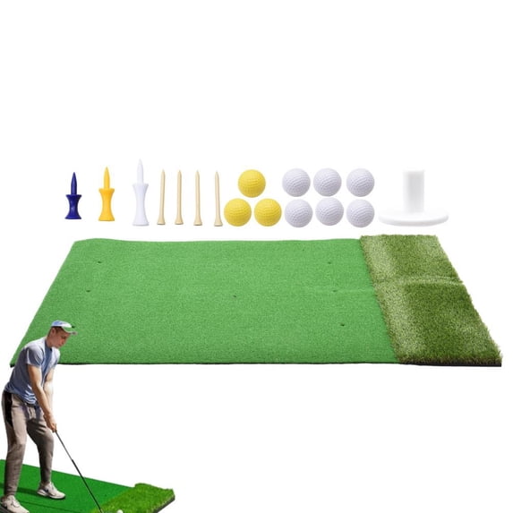 WZTO Golf Mat Thicken Training Mat for Golf Practice Golf Swing Mat With Golf Tee Golf Training Tool for Backyard Garage Basement fashion