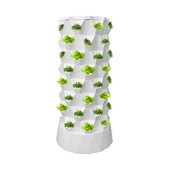WZTO Hydroponic Vegetable Tower 64 Slots Hydroponic Planter For Indoor Plant With Water Pump Planter Tower For Strawberries Tomatoes Lettuce regular
