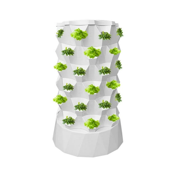 WZTO Indoor Hydroponic Tower 48 Slots Outdoor Hydroponic Plants Tower Space-Saving Design Vertical Planter With Water Pump astonishing
