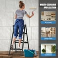 thumbnail image 1 of WZTO Lightweight Step Ladder Stool Ladder Steel Ladder Step Stool with Anti-Slip Pedal Stepping Ladder Folding Ladder Portable for Home Kitchen Library Office apposite, 1 of 9