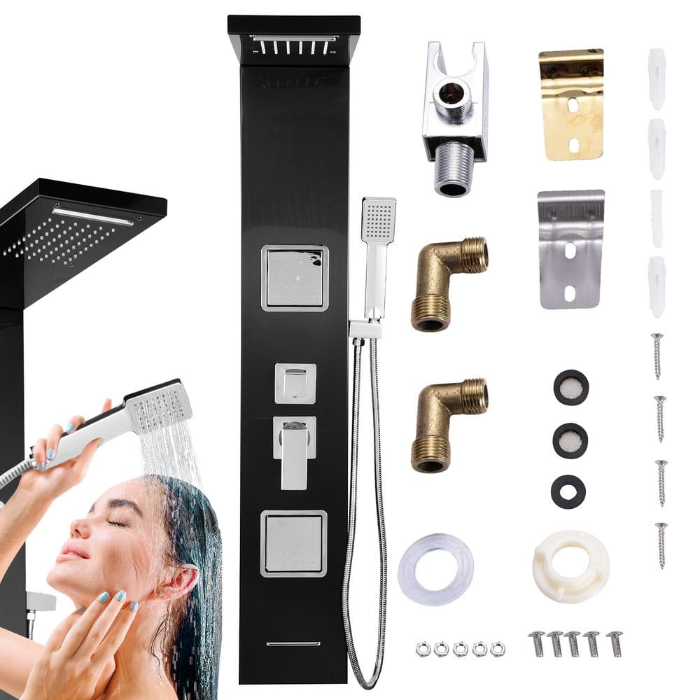 WZTO Shower Panel Tower System Stainless Steel Shower Panels for