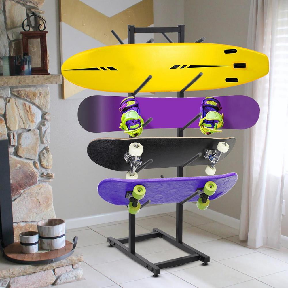 Compact Snowboard Rack WZTO Snowboard Storage Holder Fitness Equipment Storage Rack 5-Tiers ...