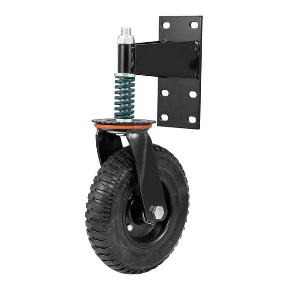 WZTO Spring Loaded Gate Wheel Gate Caster Heavy Duty Fence Wheel Spring Loaded Fence Gate Wheel 360 Degree Rotation Gate Rollers Gate Hardware Farm Gate Wheel advantage