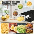 thumbnail image 1 of WZTO Stainless Steel French Fry Cutter Electric Stainless Steel Potato Cutter Fry Machine with Lid Professional Potato Cutting Supplies for Cucumbers Carrots Sweet Potatoes capable, 1 of 7