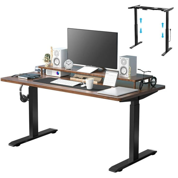 WZTO Standing Desk Frame | Electric Adjustable Standing Computer Desk Frame | Double Motor Electric Adjustable Standing Desk Frame, Sit To Stand Desk Frame, Ergonomic Standing Height Adjustable Base