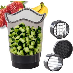Funpisea Handheld Fruit & Vegetable Slicer with Stainless Steel Blades Detachable ABS Kitchen Tool