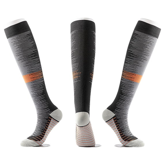 WZXFASHION Athletic Crew Socks for Men and Women, Soft Performance Sport Socks, Cushioned Workout and Running Socks OrangeS