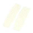 thumbnail image 1 of WZXFASHION Cable Knit Leg Warmers, Fleece Lined Thermal Boot Socks, Cozy Foot and Leg Wear for Cold Weather WhiteOne Size, 1 of 3