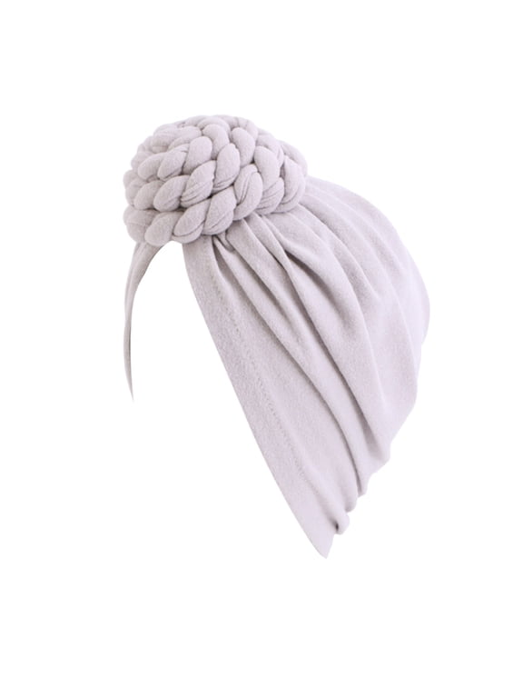 Chemo Headwear for Women with Raised Flower Decoration Adorn Front Section Beanie Turbans Cap for Cancer Patient Sleep