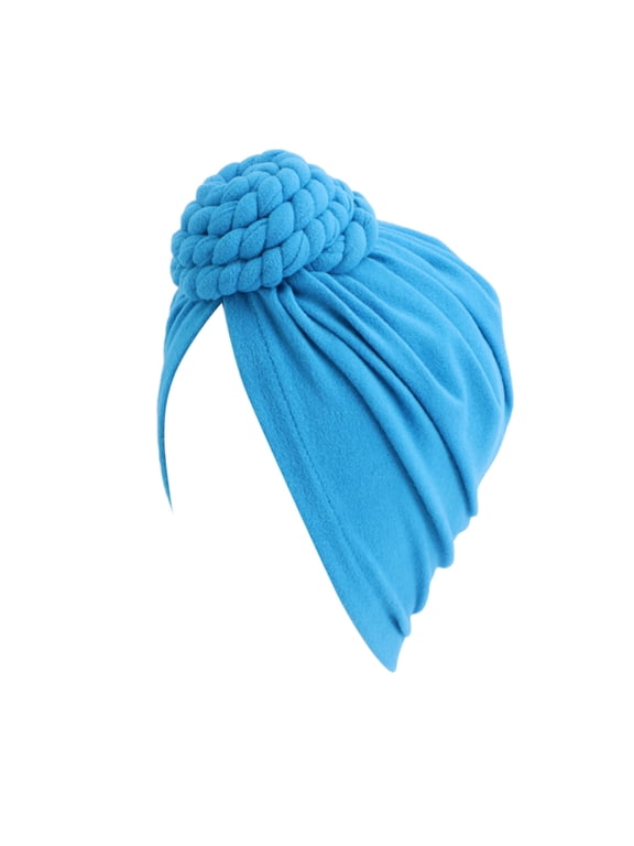 Chemo Headwear for Women with Raised Flower Decoration Adorn Front Section Beanie Turbans Cap for Cancer Patient Sleep