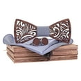 thumbnail image 1 of WZXFASHION Handcrafted Wooden Bow Tie Unique Wood Bowtie for Men Custom Fashion Wedding Accessory One Size 90g, 1 of 2