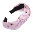 thumbnail image 1 of WZXFASHION Headbands for Women Printed Decoration Wide with Knot Decoration For Daily Useful Accessories C, 1 of 1