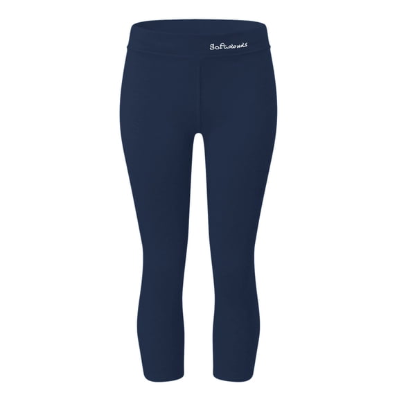 WZXFASHION High Waisted Thermal Leggings Tummy Control Fleece Lined Warm Pants Dark Blue XL