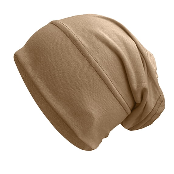 WZXFASHION Hijab Caps for Women Solid Color Stretch Soft Slouchy Beanie Liner Muslim Headscarf for Indoor Daily Wear