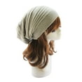 thumbnail image 1 of WZXFASHION Knitted Oversize Baggy Beanie Long Slouchy Winter Hat Warm Ski Cap for Men and Women Beige One Size, 1 of 3