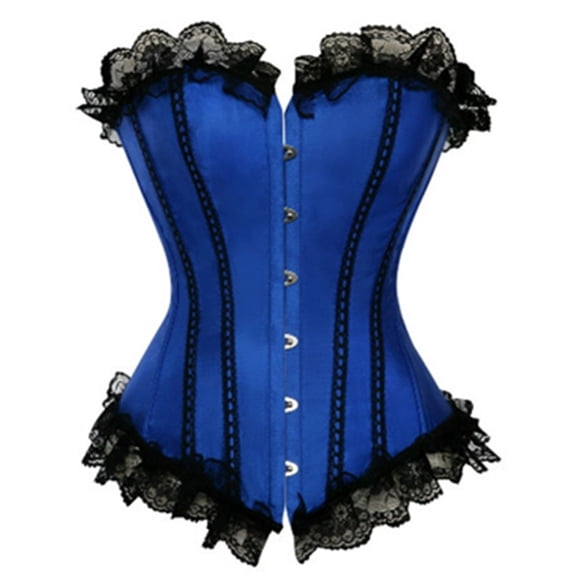 WZXFASHION Lace Camisole Shapewear Top Tummy Control Body Shaper for Women Layering Piece Blue S