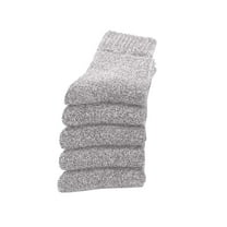 WZXFASHION Multipack Solid Color Crew Socks, Basic Everyday Ankle Socks, Value Pack of Casual Cotton Socks GreyOne Size