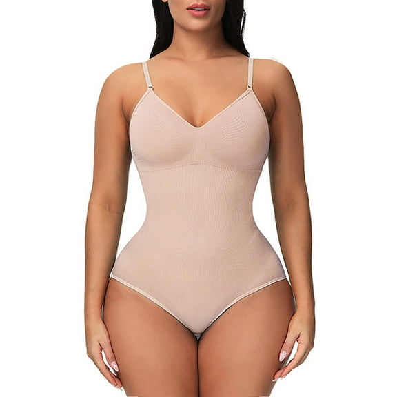 WZXFASHION Postpartum Waist Trainer Cincher Tummy Control Body Shaper for Women Recovery Beige M
