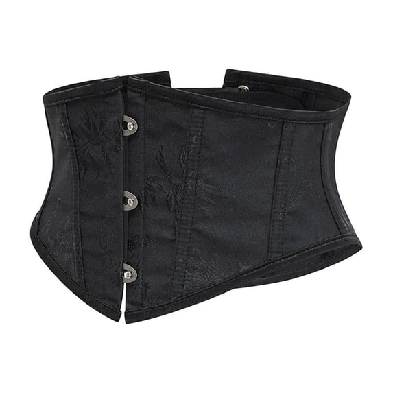 WZXFASHION Short Corset Belt Waist Trainer Tummy Control Fashion Body Shaper Black XS