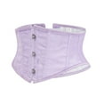 thumbnail image 1 of WZXFASHION Short Corset Belt Waist Trainer Tummy Control Fashion Body Shaper Purple M, 1 of 4