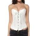 thumbnail image 1 of WZXFASHION Women‘s Formal Corset Bustier Tummy Control Bridal Shapewear White XXXL, 1 of 7