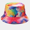 thumbnail image 1 of WZXFASHION Bucket Hats for Women with Tie Dye Printing UV Protection Fishermen Hats for Fishing Camping Outdoor, 1 of 2