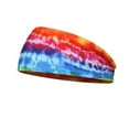 thumbnail image 1 of WZXFASHION Womens Headbands Printed Pattern Wide Non-Slip Minimalist Style Moisture Wicking Headbands for Workouts Sport Yoga Black, 1 of 3