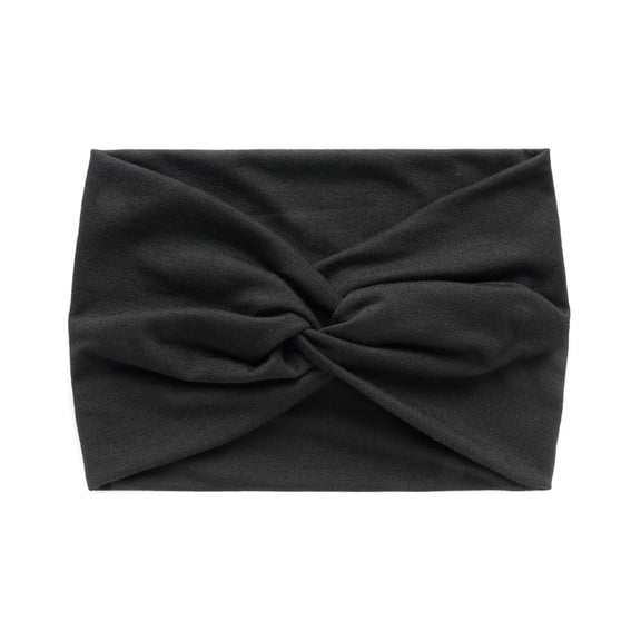 WZXFASHION Womens Headbands Solid Color Elastic Wide Non-Slip Cross Twist Knot Decorated Head Wrap for Walking Yoga Fitness