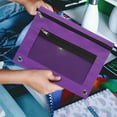 thumbnail image 1 of WZXPWT 2PC Pencil Case, Large Capacity Zipper Pouch, 3-Ring Binder Organizer, Multi-Compartment Stationery Bag, 1 of 6