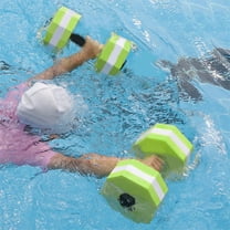 WZXPWT 2PCS Water Aerobics Dumbbells, Portable EVA Foam Aquatic Barbells for Pool Fitness, Buoyant Water Weights for Swim Exercise, Comfortable Grip Water Resistance Training Equipment