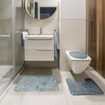 thumbnail image 1 of WZXPWT 3PCS Memory Foam Bath Mats Set, Non-Slip Soft Bathroom Rugs, Absorbent Toilet Mats, Machine Washable Thick Bathroom Carpets, 3-Piece Comfort Set for Home and Restroom, 1 of 6