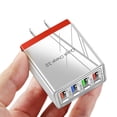 thumbnail image 1 of WZXPWT 4 Port Fast LED QC 3.0 USB Charger, High-Speed USB Power Adapter, Compact Wall Charging Station, Multi-Port Travel USB Wall Charger for Phones and Devices, 1 of 7