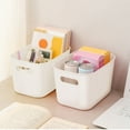 thumbnail image 1 of WZXPWT 4pcs Plastic Storage Box, Versatile Storage Bins for Books and Clothes, Convenient Organizer for Snacks and Toys, Durable Containers for Home and Office, 1 of 6