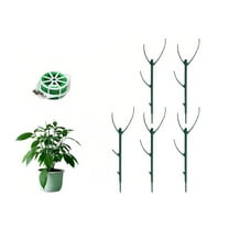 WZXPWT 5PCS Stackable Plant Support Stakes, Climbing Sticks for Monstera, Adjustable Moss Pole for Indoor Outdoor Plants