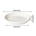 thumbnail image 1 of WZXPWT 6-Pack Flowerpot Tray, Durable Plastic Planter Base, Round Pot Saucers, Potted Plant Drip Trays for Indoor and Outdoor Use, 1 of 6