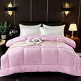 thumbnail image 1 of WZXPWT 60"x80" All-Season Lightweight Quilt, Machine Washable Polyester Bedding with Box Stitching - Breathable Thermal Quilt for Year-Round Comfort & Modern Home Decor(Pink), 1 of 6