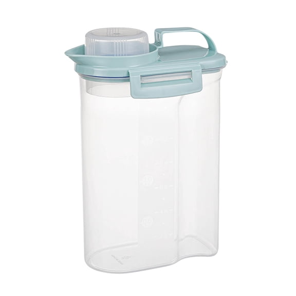 WZXPWT Airtight Food Storage Containers – BPA Free Plastic, Stackable Kitchen Cabinet Organizer with Pour Spout and Measuring Cup for Cereal, Flour, Baking Supplies