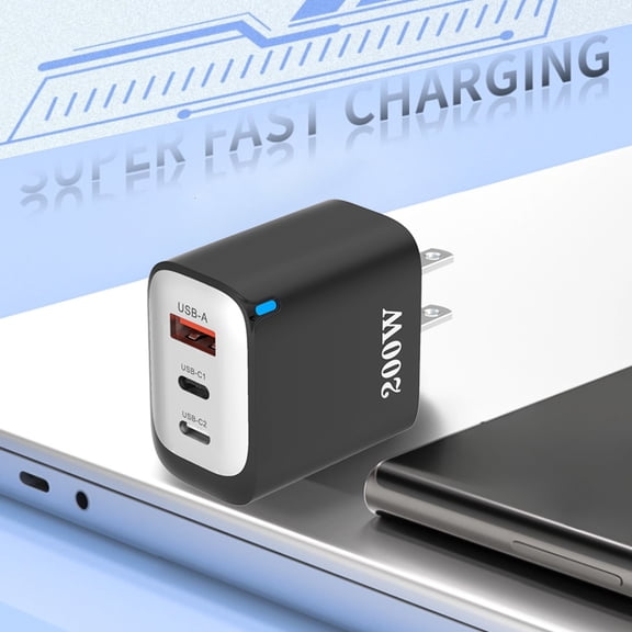 WZXPWT Americans Standard Charging Head, 1U+2C Multi-Port USB Fast Charging Power Adapter – Compatible with Various Devices, Safe & Compact Travel Charger