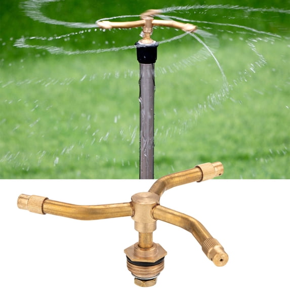 WZXPWT Arm Automatic Rotary Sprayer, Garden Irrigation Rotating Sprinkler – Durable Brass Watering Nozzle for Lawns & Greenhouses